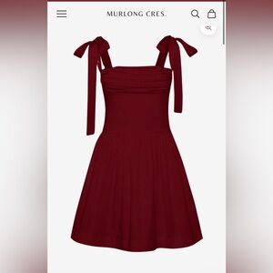 Murlong cres burgundy mini dress